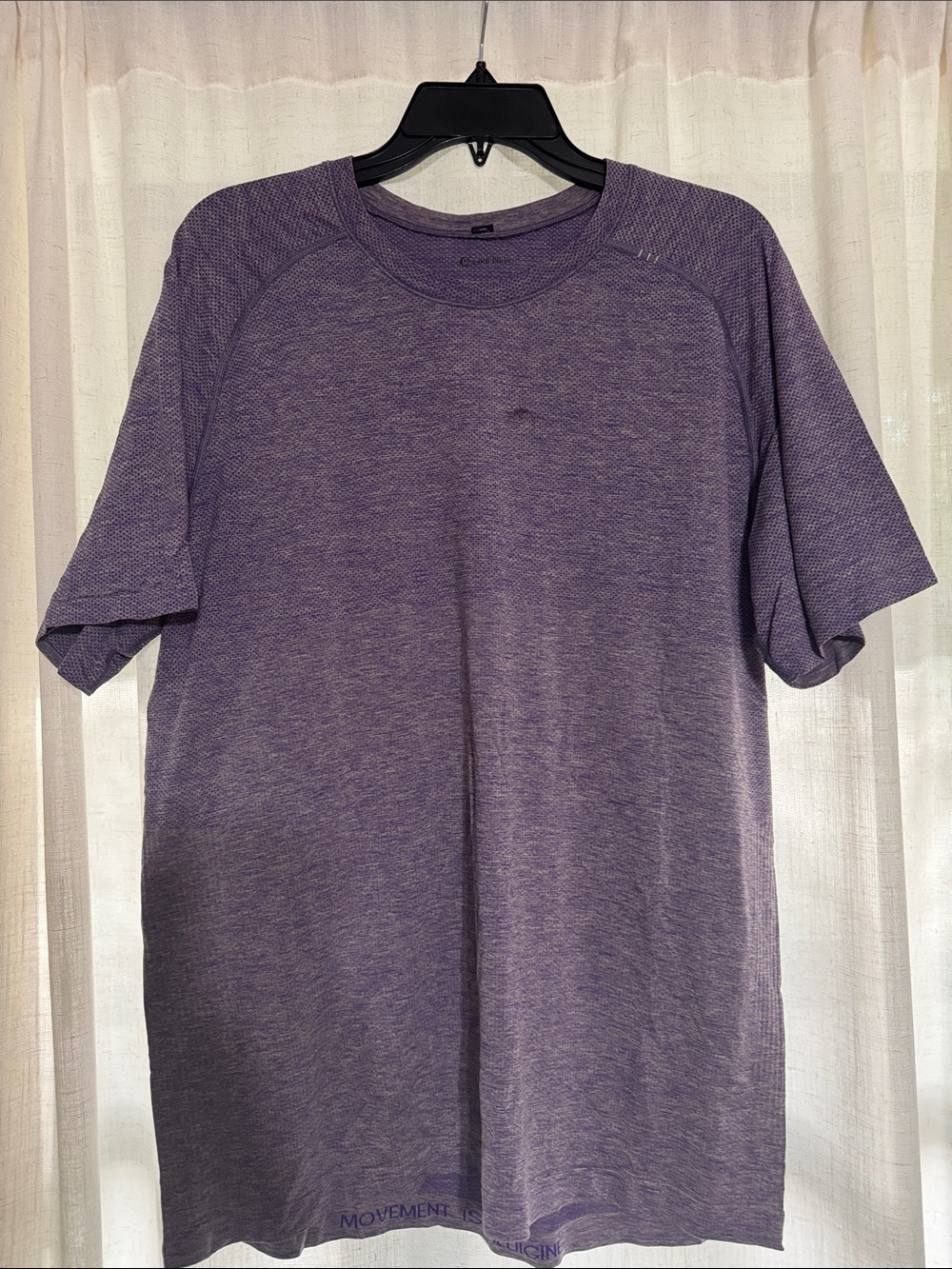 lululemon athletica Men's Heather Purple Short-Sleeve Crew